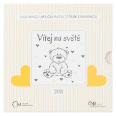 Sada oběžných mincí ČR 2021 Narození dítěte