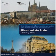 Sada oběžných mincí ČR 2022 Hlavní město Praha