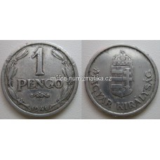 1 Pengo 1941 Maďarsko - 1 Pengö 1941 Hungary