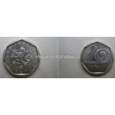 20h 1995 HM 0/0 -RR- 20 Haléř mincovna Hamburg