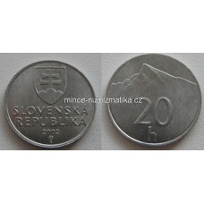 20 halier 2002 Slovensko