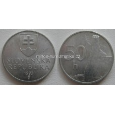 50 halier 1993 Slovensko