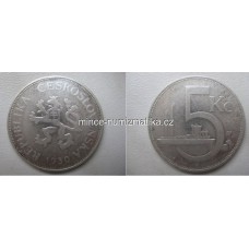 5 Kčs 1930 Ag Koruna Československá 5Kčs