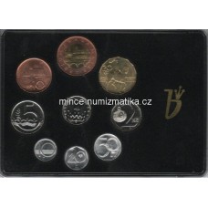 Sada oběžných mincí ČR 1993 varianta 3 mincovny -R-